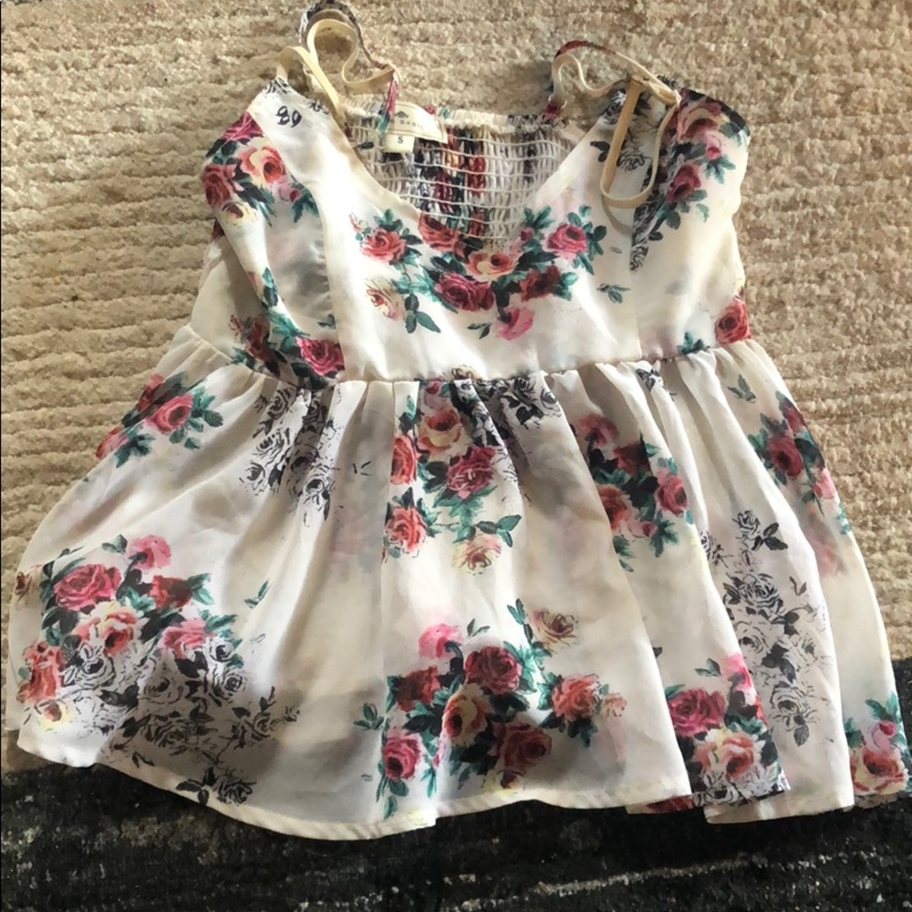 Floral crop top